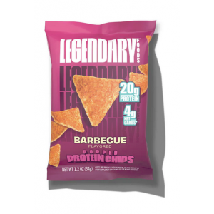 Barbecue flavored Popped Protein Chips